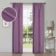 preview thumbnail 160 of 168, Superior Linen Washable Room Darkening Curtains, Set of 2 Panels 26" x 84" - Wisteria