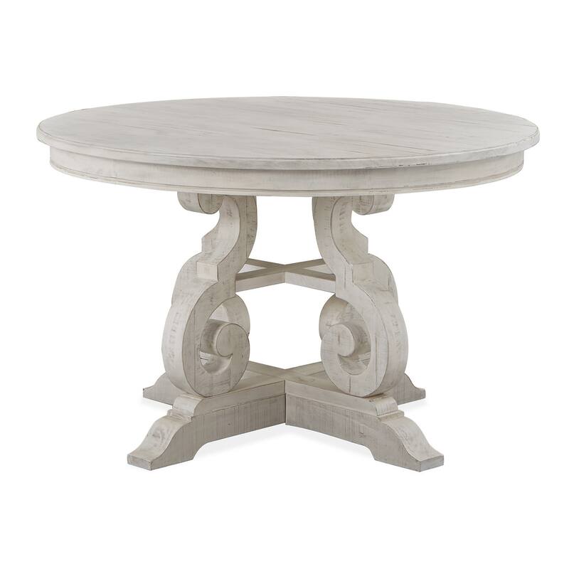 Magnussen Home Bronwyn Alabaster And Toasted Nutmeg 48" Round Dining Table - 48''W x 48''D x 30''H