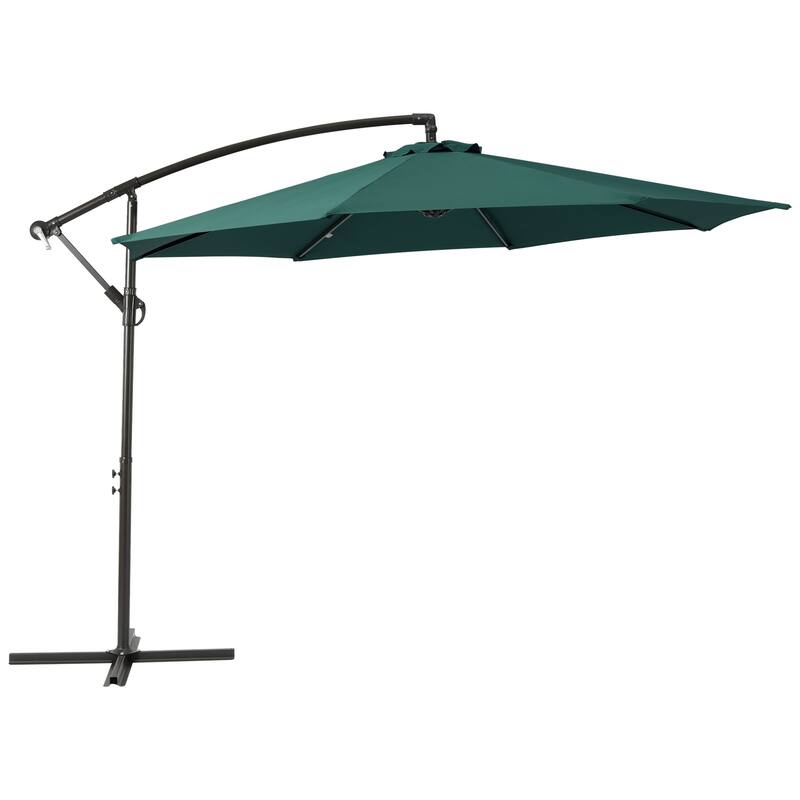 Weller 10-foot Offset Cantilever Hanging Patio Umbrella