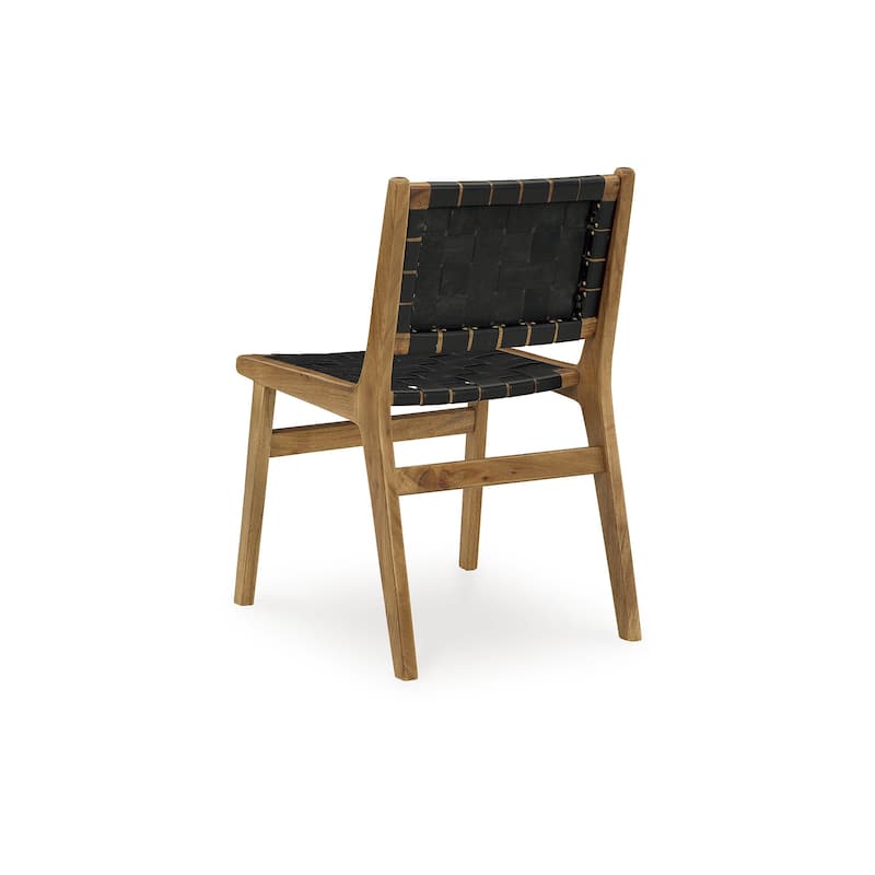 Signature Design by Ashley Fortmaine Brown/Black Dining Chair - 19.5" W x 20" D x 34" H