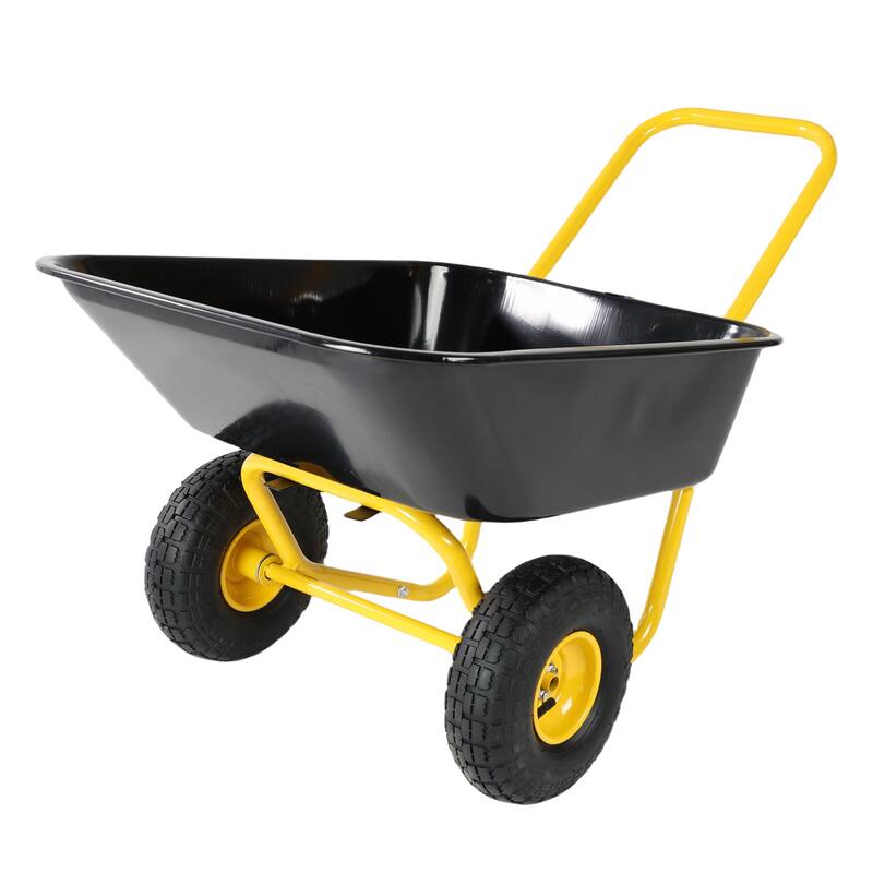 35L Large Capacity Two-Wheeled Trolley Cart for Gardening, Warehouse Handling, and Outdoor Activities, Non-Leak Design