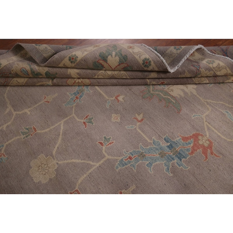 Oushak Oriental Large Area Rug Hand-Knotted Wool Carpet - 10'2" x 13'6"