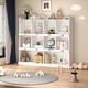 preview thumbnail 2 of 28, GDFStudio - Oxon Modern 10-Shelf Bookcase with Cubby Storage