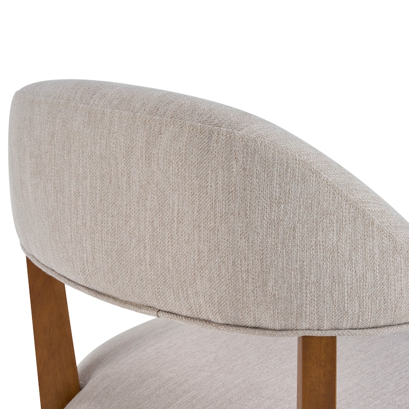 Christopher Knight Home - Upholstered Dining Arm Chair Set with High-Density Foam Padded Cushion & Curved Backrest - 23.62"W