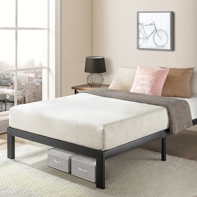 Heavy Duty Steel Slat Platform Bed Frame Series Titan E By Crown Comfort
