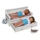 preview thumbnail 6 of 8, Badger Basket Sofa/Daybed with Trundle for 18 inch Dolls - White/Multi - 22" x 10" x 10.5"