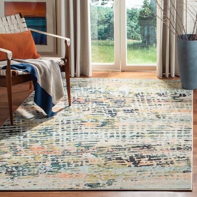 SAFAVIEH Madison Erlinda Vintage Boho Abstract Rug