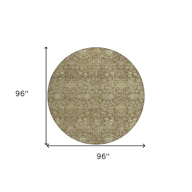 HomeRoots Floral Transitional Rectangle Outdoor Rug