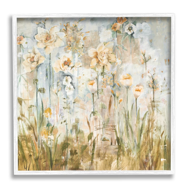 Stupell Varied Blooming Flowers Among Grasses Boho Painting Framed Wall Art, Design by Jill Martin