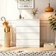 preview thumbnail 5 of 20, 4-Drawer Vanity Desk, Handleless Design, Suitable for Bedroom and Living Room White