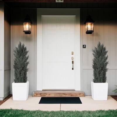 GDFStudio - Moss Elegant 5FT Faux Cypress Tree with Durable Plastic Construction (Set of 2)
