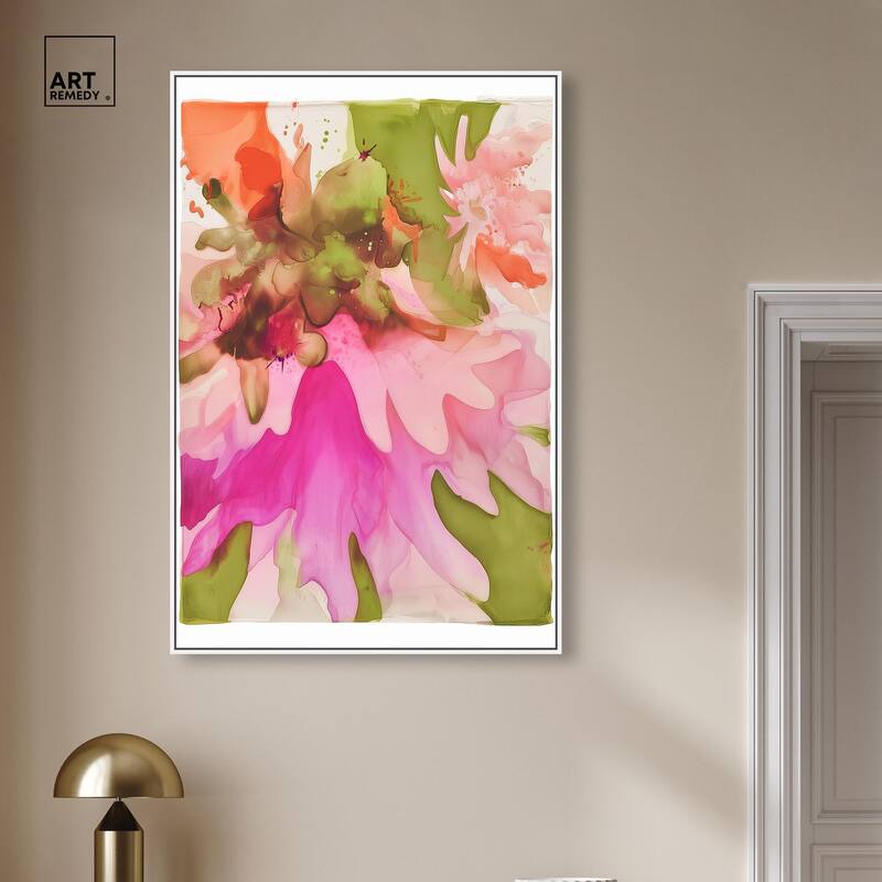 Vibrant Fluidity Floral I Canvas by Art Remedy