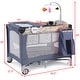 preview thumbnail 4 of 6, Costway Foldable Baby Crib Playpen Playard Pack Travel Infant 3-in-1 - 40'' x 27.5'' x 30''