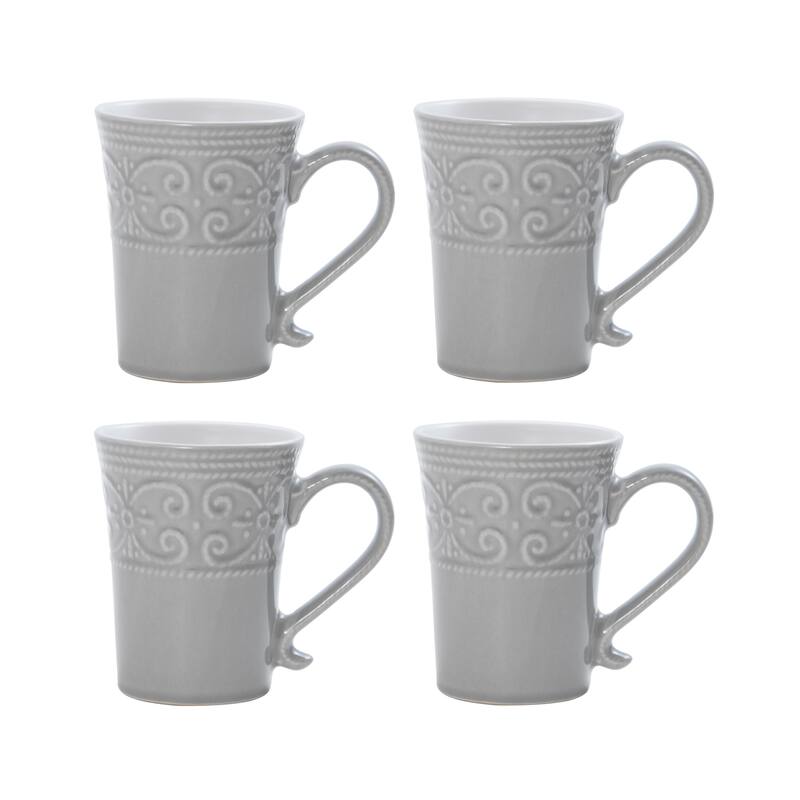 Pfaltzgraff Abby Gray 16-Piece Dinnerware Set, Service for 4