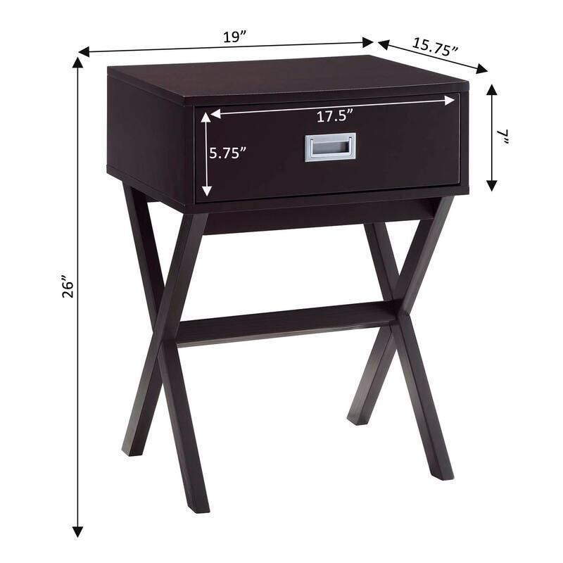 Convenience Concepts Designs2Go Landon 1 Drawer End Table