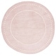 preview thumbnail 120 of 127, SAFAVIEH Handmade Bella Alverta Dotted Border Wool Rug 5' Round - Light Pink/Ivory