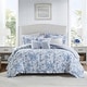 preview thumbnail 1 of 14, Madison Park Essentials Adele Comforter Set with Decorative Pillows Full/Queen - Blue