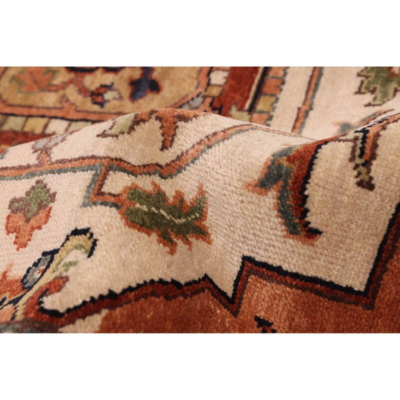 ECARPETGALLERY Hand-knotted Jules Sultane Ivory Wool Rug - 8'9 x 11'6