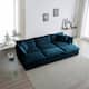Option Blue 3-Seater Sofa+Ottomans*3