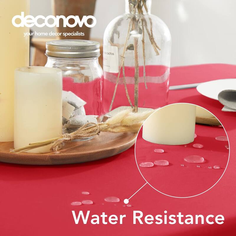 Deconovo Waterproof Solid Tablecloth 1 PC