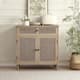 Option With Drawer - Natural Bamboo Finish