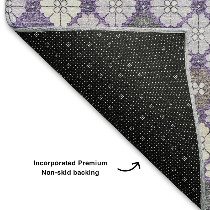 Premium Washable Super Soft Modern Mosaic Mayfield Rug