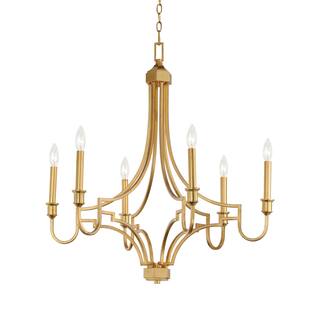Maxim 12786 Normandy 6 Light 29" Wide Taper Candle Style Chandelier