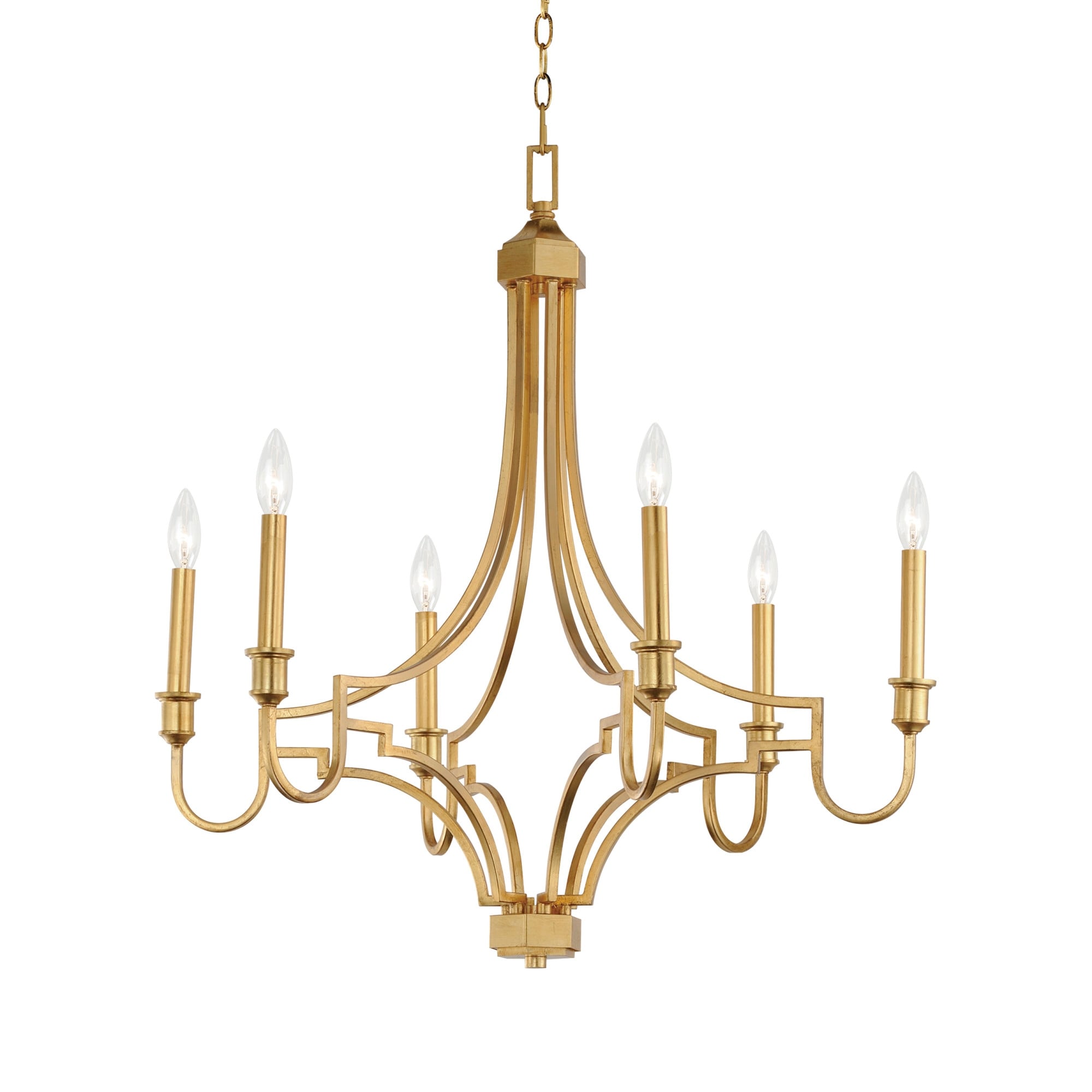 Maxim 12786 Normandy 6 Light 29" Wide Taper Candle Style Chandelier