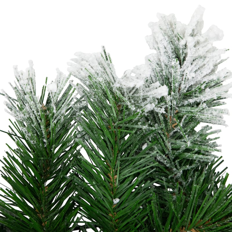 24" Snowy Flocked Angel Pine Pine Cones Artificial Christmas Wreath