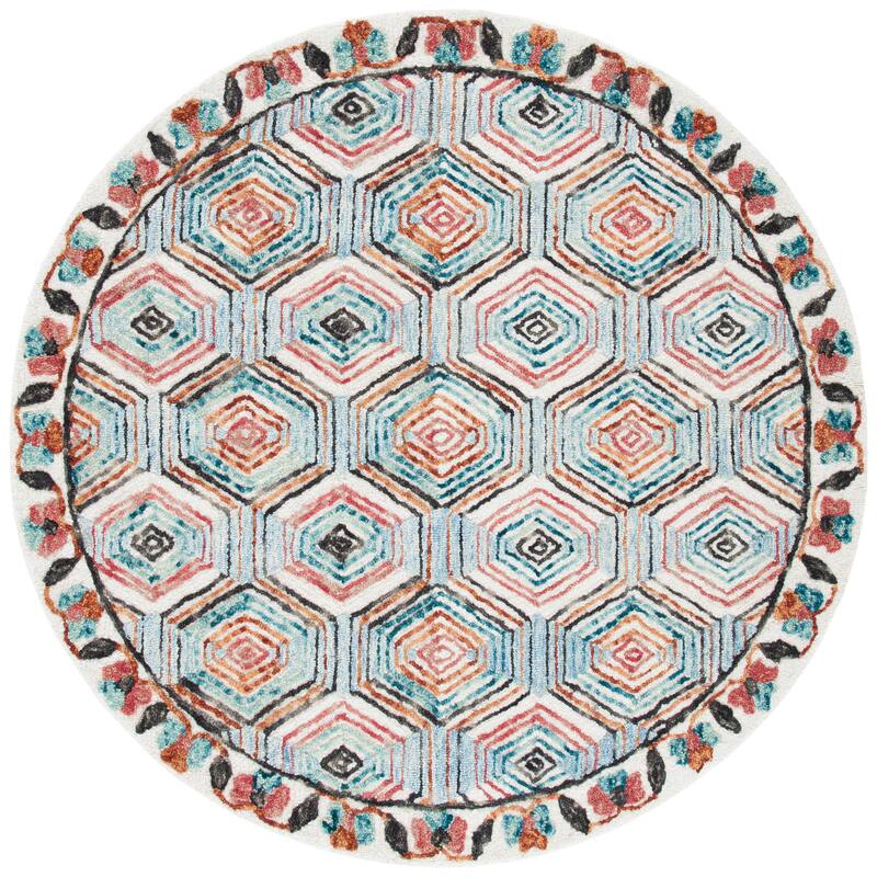SAFAVIEH Handmade Trace Latoya Geometric Wool Rug