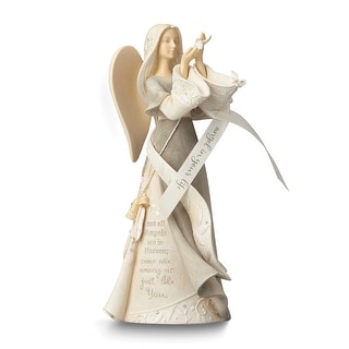 Foundations Angel In Your Life Sentiment Stone Resin Figurine - Bed 