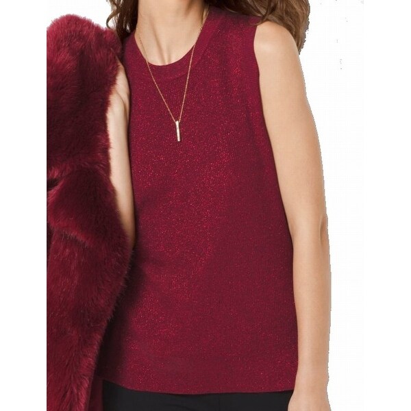 michael kors vest womens red