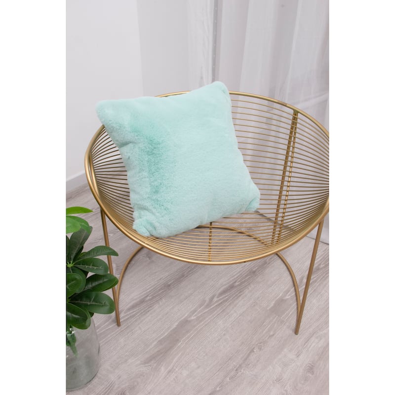 Faux Rabbit Collection Solid Square Pillow - (20" x 20")