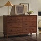 preview thumbnail 50 of 62, Walker Edison Bullrushes 6-Drawer Solid Wood Dresser