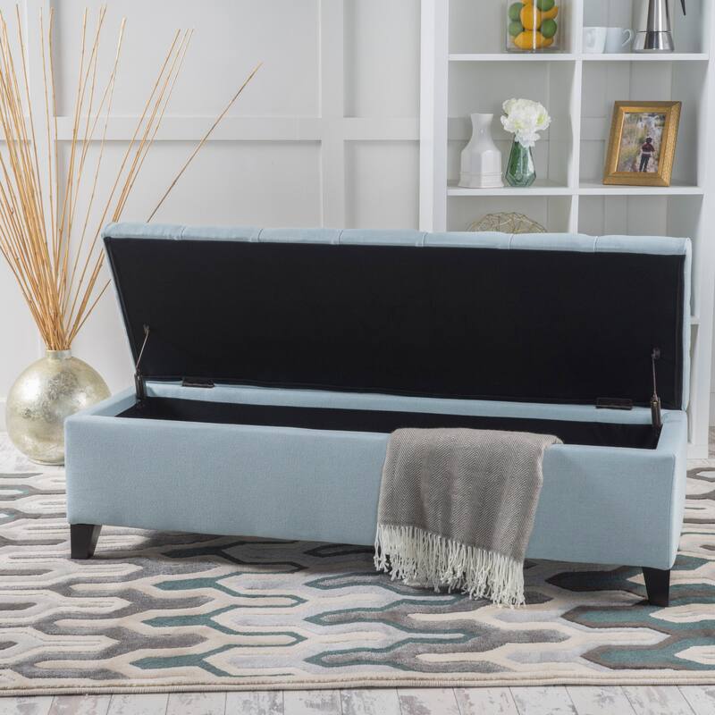 Ottilie Button-tufted Storage Ottoman Bench by Christopher Knight Home