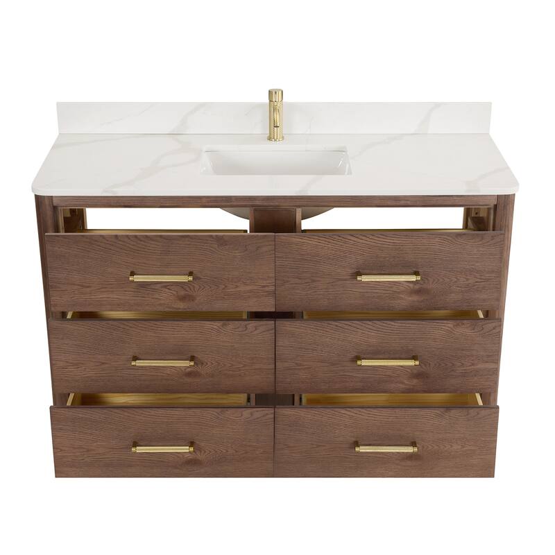 Miseno MV-NM-706555 Porto 54" Free Standing Single Basin Vanity Set