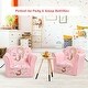 preview thumbnail 4 of 8, Gymax Kids Mermaid Sofa Children Armrest Couch Upholstered Chair - See Details