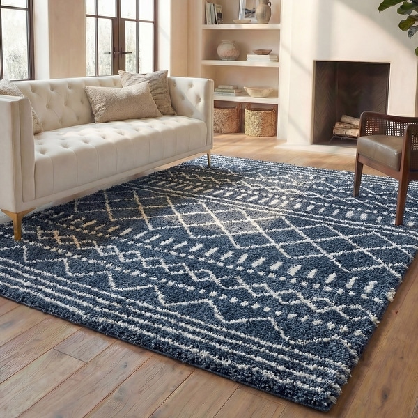 SAFAVIEH Arizona Shag Lotta Moroccan 1.2-inch Thick Rug - On Sale