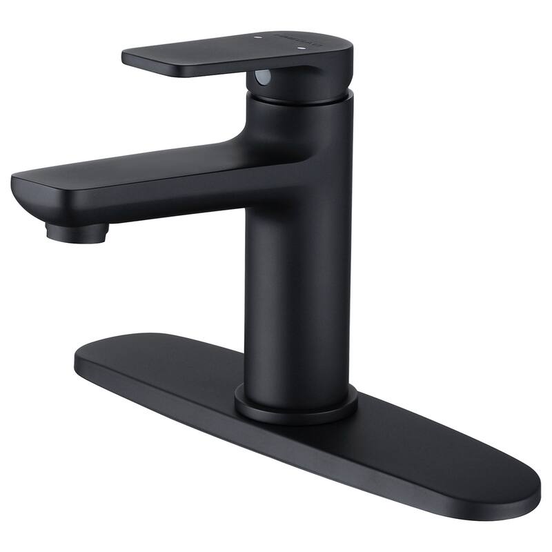 Single Hole Single Handle Bathroom Basin Faucet - Matte Black