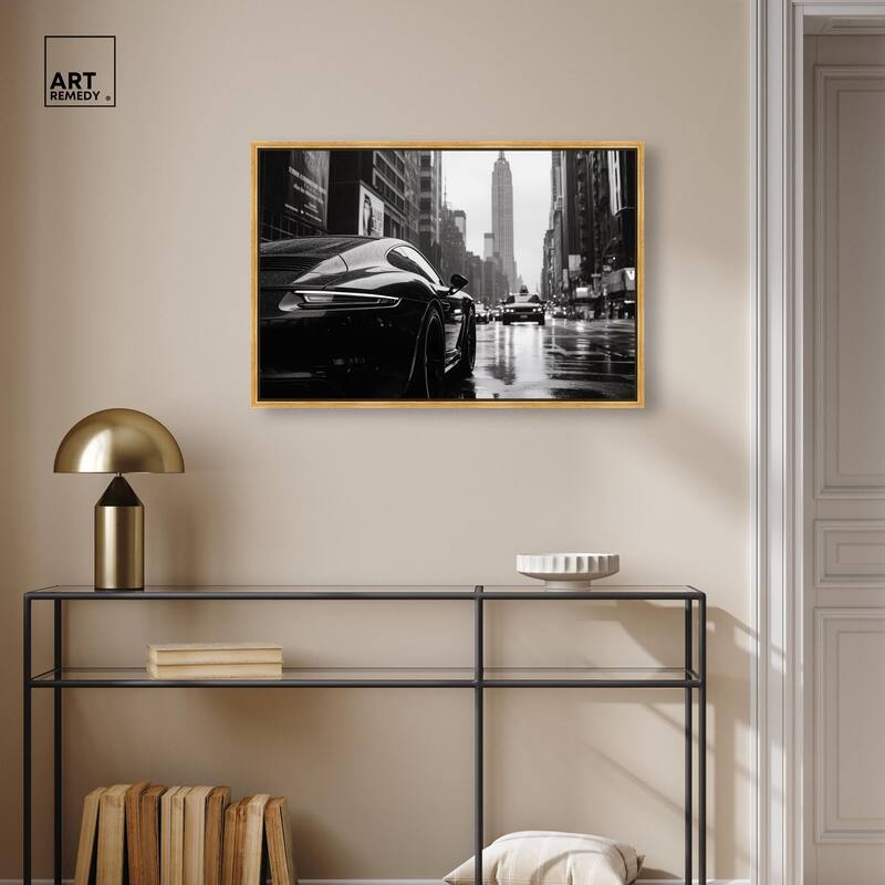Rainy Day New York Canvas by Art Remedy
