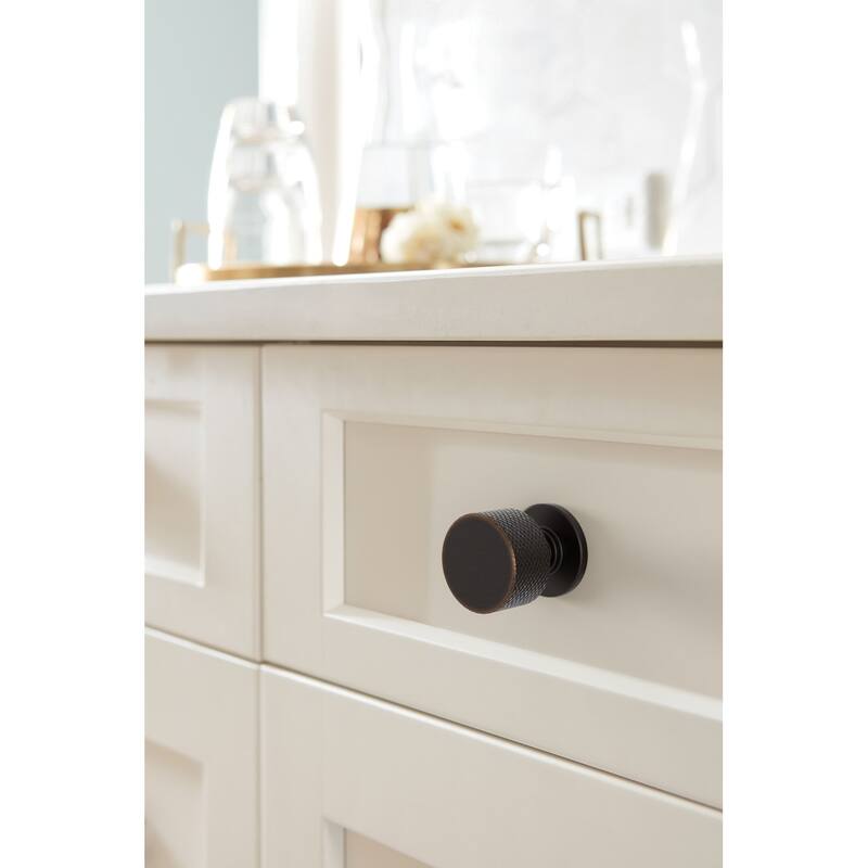 Amerock BP37632 Balata 1-1/8" Knurled Mushroom Cabinet Knob