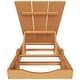 preview thumbnail 73 of 113, Shoreside Modern Poly Eco-Friendly All Weather Reclining Chaise Lounge With Wheels and Side Table (2-Piece Set)