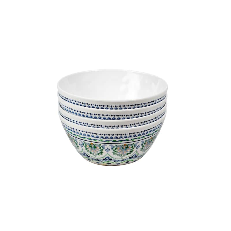 Abode Homewares Blue Fontana Melamine 12-Piece Dinnerware Set - Blue