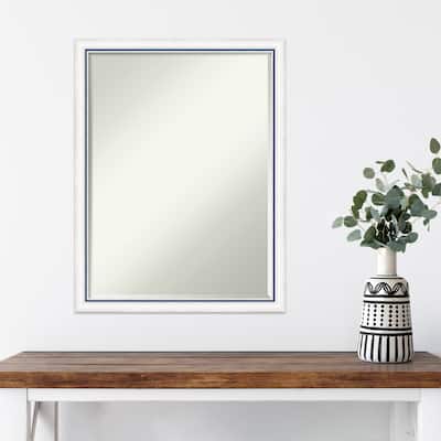 Morgan Half-Inch-Bevel Wood Framed Wall Mirror - Glass Size 18x24