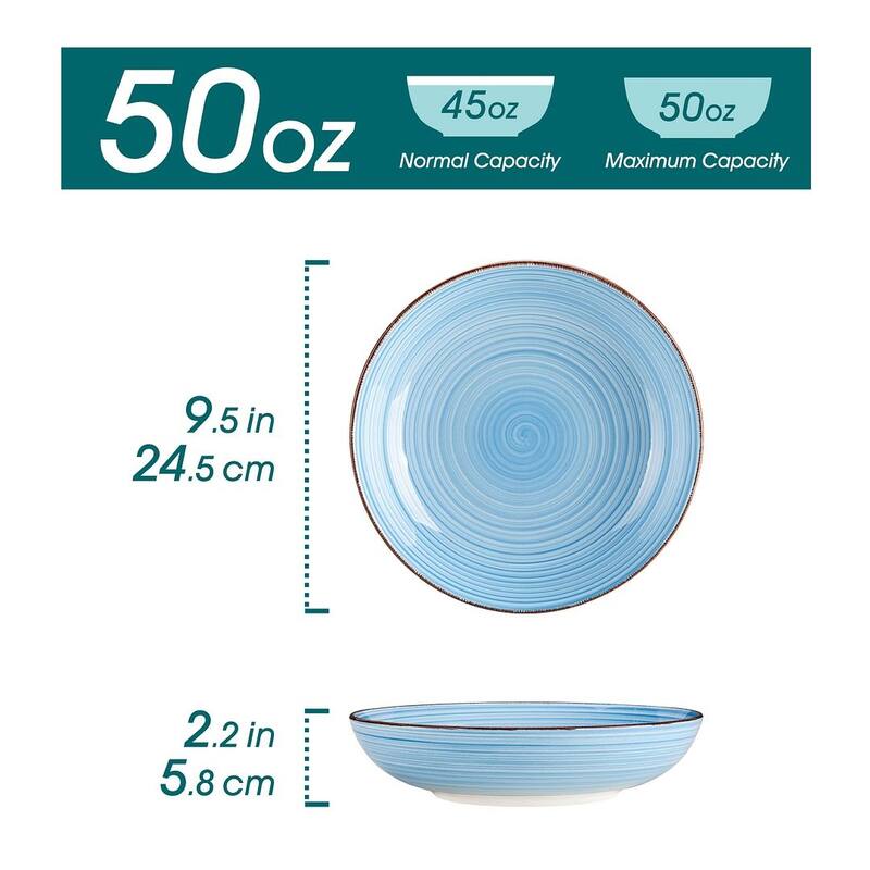 vancasso Bonita Sturdy Stoneware 6-Piece Bowls Set