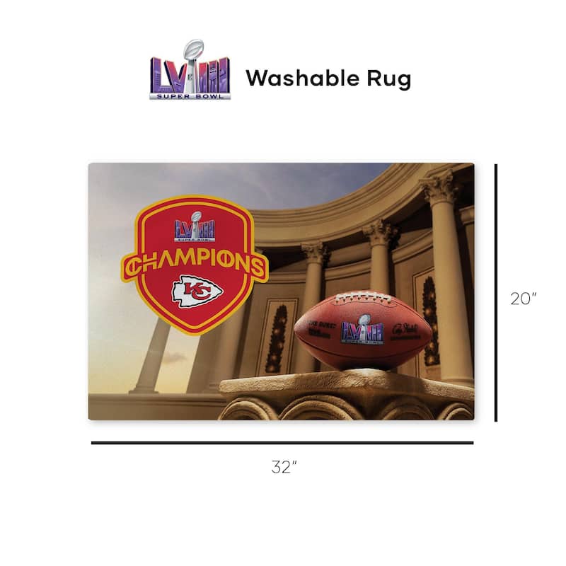 NFL Super Bowl Champs Washable Rug