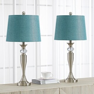 27'' Nickel Table Lamp Set (Set of 2) - On Sale - Bed Bath & Beyond ...