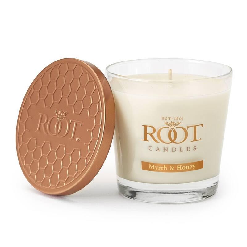 ROOT Candles Myrrh & Honey Scented 6.3 oz Small Veriglass Jar