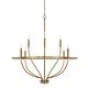 preview thumbnail 2 of 5, Greyson 8-light Chandelier Aged Brass