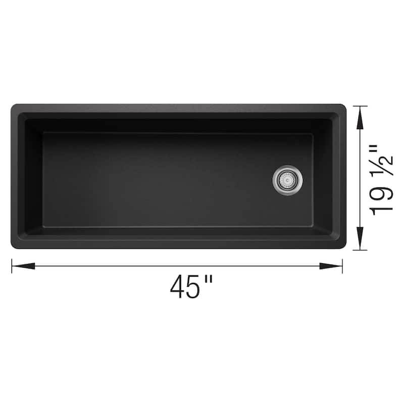 Blanco 443330 Inteos 45" Undermount Single Basin Granite Composite